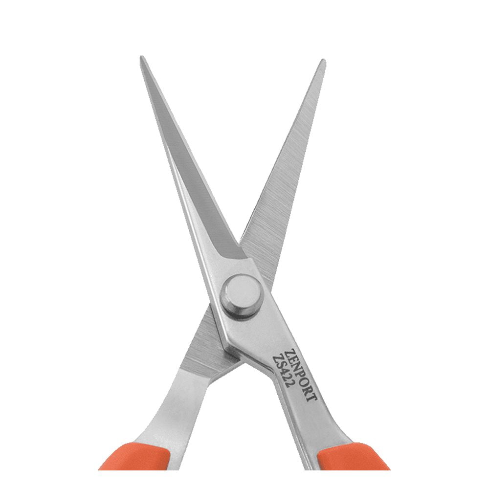 Zenport ZS422 Straight Blade MasaMasa Scissors, Orange, 1.4 Inch Stainless Steel Blades, Orange