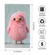 thumbnail image 2 of Fotbe Adorable Pink Fluffy Birds Toalla Premium con Patrón, Toalla de Microfibra de Secado Rápido, Ligera y Altamente Absorbente (27.5x16in), Ideal para Uso Diario, 2 of 6
