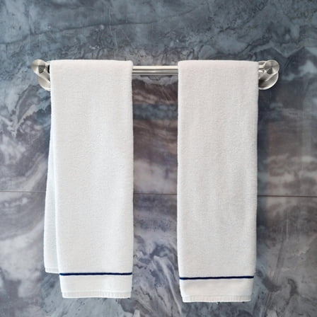 LITINKIMI Bathroom Towel Holder Silver Minimalist 1Set 17.3x3.3in