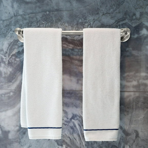 LITINKIMI Bathroom Towel Holder Silver Minimalist 1Set 17.3x3.3in
