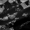 thumbnail image 5 of Homewish Vintage Gothic Skull Kitchen Curtains,Grunge Flowers Black Out Curtains Pack of 2 (42x63 Each),Gray,Halloween Living Room Curtains, 5 of 6