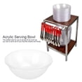 thumbnail image 4 of Plastic Large Serving Bowls, Reusable Large Round Clear Acrylic Serving Bowls Salad Fruit Buffet Serving Containers Dishes Tableware, 4 of 9