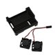thumbnail image 3 of Compatible con Raspberry Pi 3 carcasa de aluminio con ventilador de refrigeración doble carcasa de Metal carcasa negra Compatible con Rpi Raspberr, 3 of 5
