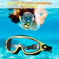 thumbnail image 4 of Gafas de buceo con esnórquel de luz plana accesorios de natación impermeables antivaho HD, 4 of 9