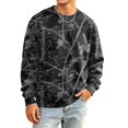 thumbnail image 2 of Men's Camouflage Sweatshirt Loose Fit Crewneck Long Sleeve Pullover Top Casual Graphic Print Hoodie Streetwear Fashion Oversized Jumper Sweater Winter Fall Clothing, 2 of 5