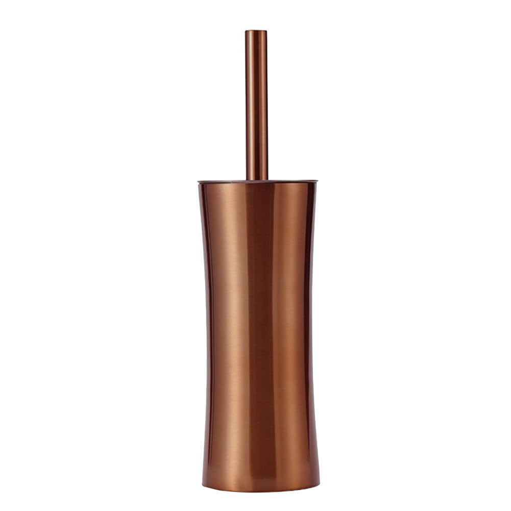 Wuweikeji Plumbing Tools,Elegant Gold Stainless Steel Toilet Brush Set: Stylish & Space-Saving Design!