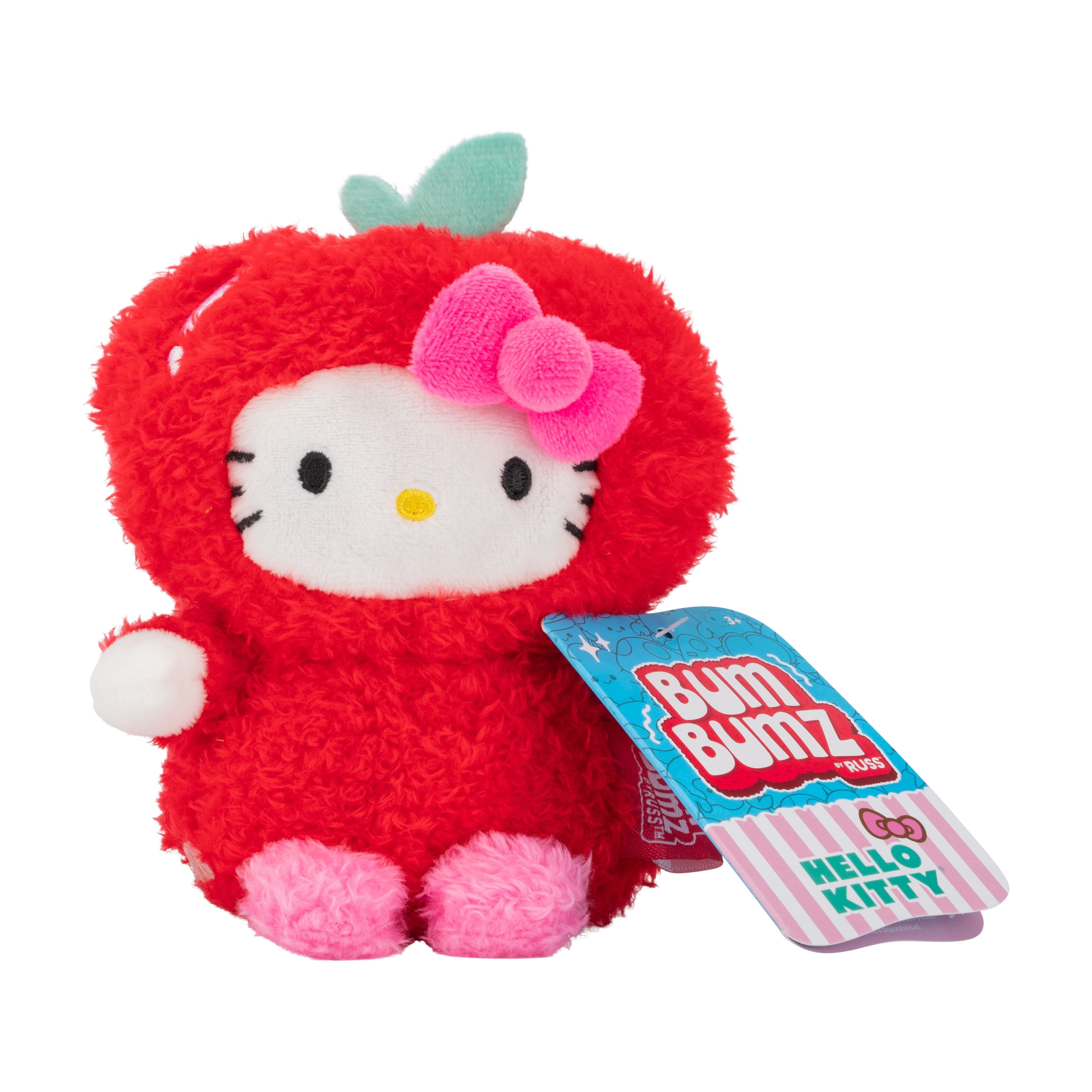BumBumz 4.5" Hello Kitty FruitBumz Plush – Sanrio Hello Kitty Apple Plush Collectible
