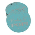 thumbnail image 1 of Inkdotpot Real Rose Gold Foil Ready To Pop Baby Shower Tags Favor Hang Paper Tags 100 Pieces, 1 of 7