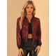 thumbnail image 2 of Disfraz de Navidad Allegra K Chaqueta Bombardero Rojo XL, 2 of 6