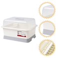 thumbnail image 4 of Plastic Dish Drainer Plate Cutlery Rack Kitchen Utensil Draining Holder with Lid, 4 of 4
