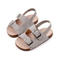 thumbnail image 2 of Splozh Baby Boys Girls Summer Beach Sandals Non Slip Soft Rubber Sole Toddler Outdoor Closed-Toe First Walker Shoes,Gray 5, 2 of 6