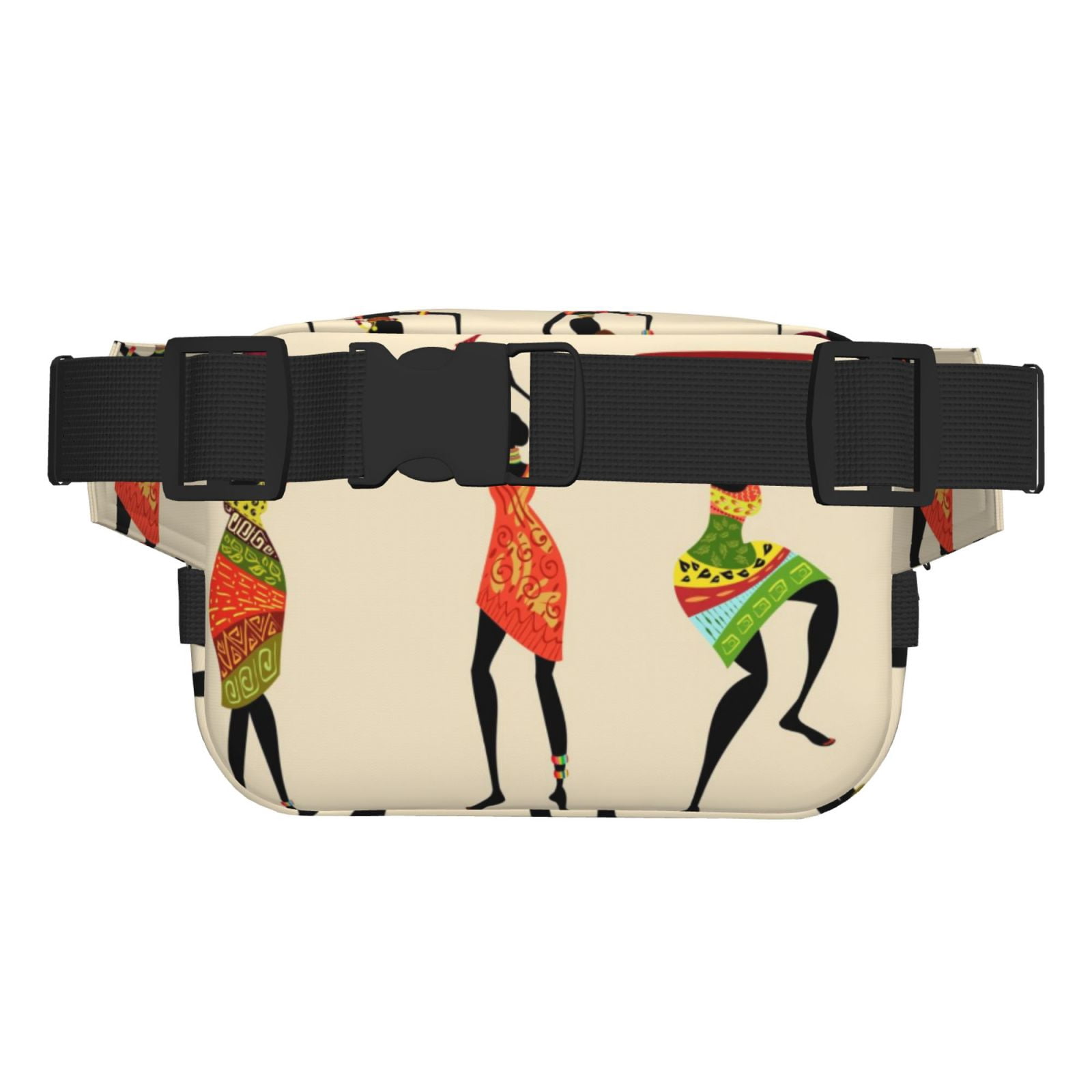 Hirioo African Women for Double Layer Waist Bag Adjustable Fanny Pack For Travel Running Hiking