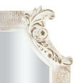 thumbnail image 5 of DecMode 43" x 30" Cream Vintage Scroll Wall Mirror with Curved Corners and Brown Distressing, 5 of 13