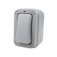thumbnail image 3 of Interruptor de botón a prueba de agua, pulsador IP66, abridor de puerta de garaje a prueba de agua con luz indicadora, reiniciable para uso en exterio Estilo B, 3 of 8