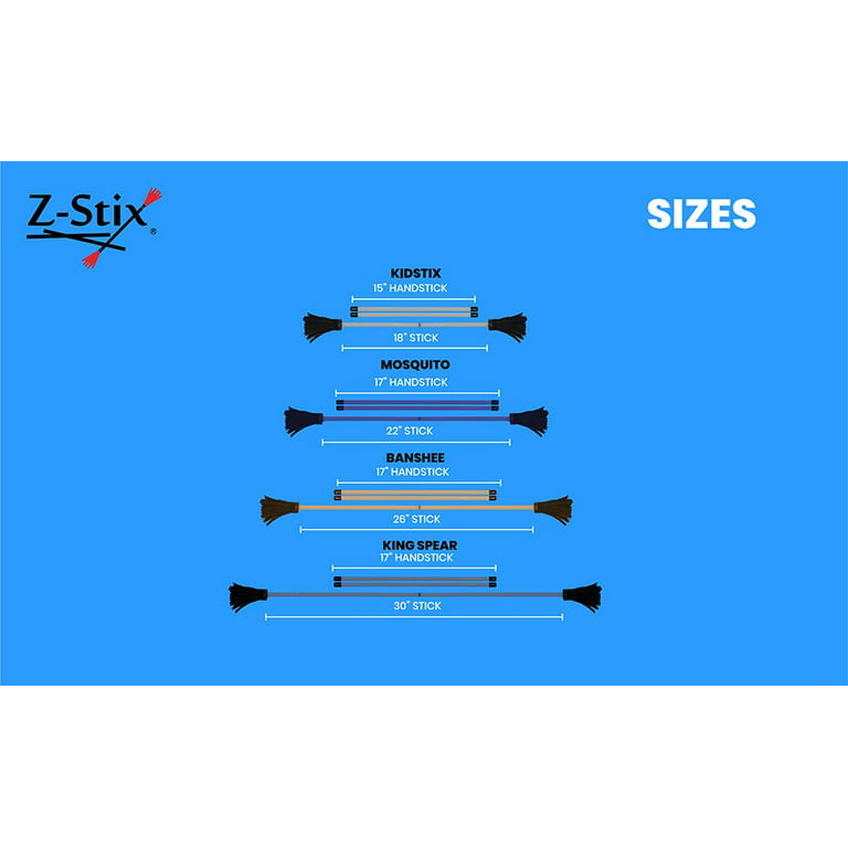 Z-Stix Professional Juggling Flower Sticks-Devil Sticks and 2 Hand Sticks,,  B