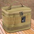 thumbnail image 4 of Bolsa de picnic portátil con asa de gran capacidad para viajes de picnic en la playa, viaje por carretera, 4 of 6