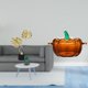 thumbnail image 2 of Figura De Calabaza De Cristal Con Hoja De Hierro, Estatua, Obra De Arte, Escultura Coleccionable, Adorno De Mesa, Plato, Tapa, Cuenco, Tarro De Galletas, Naranja, Inauguración De Casa, Armario, 2 of 8
