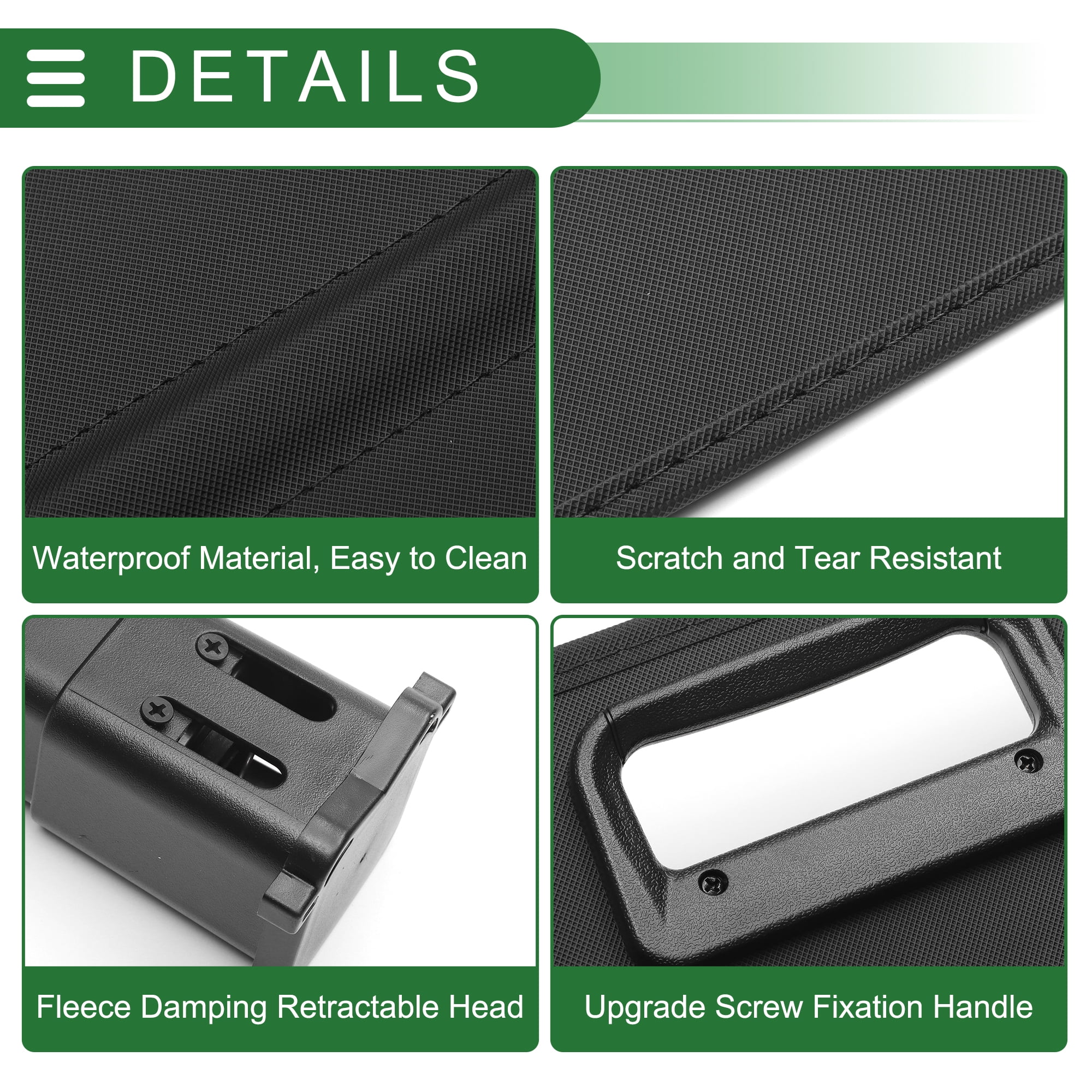 Unique Bargains Retractable Cargo Cover Gloss Black for Volvo V60 2019-2024