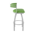 thumbnail image 4 of 861 Artemis 36" Swivel Bar Stool with Anodized Nickel Finish and Graph Parrot Seat and Back, 4 of 5
