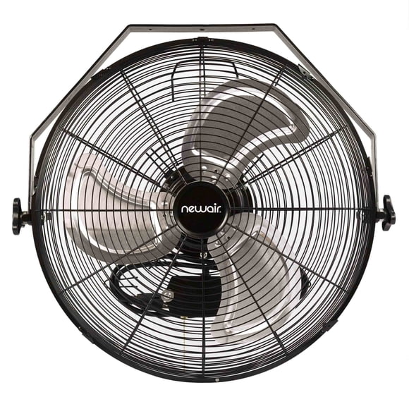 Ventilador de alta velocidad montado en la pared NewAir WindPro18w negro