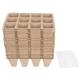 thumbnail image 4 of 1 Conjunto Tazas de germinación 12-Celdas Papel Biodegradable Plantas Sapling Cultivo Copa HOMEMAXS 13512675-MX, 4 of 6