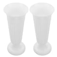 thumbnail image 3 of SHISUYAN 2Pcs Memorial Cemetery Vase Plastic Flower Pot Cemetery Vase Flower Container Holder, 3 of 8