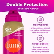 Lume Deodorant Plus Sweat Control Antiperspirant Deodorant Spray, Vanilla Bliss, 4.3 oz