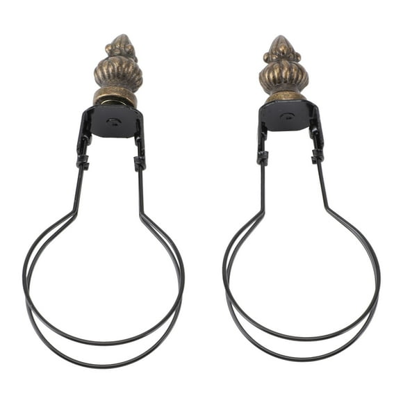 2pcs Lamp Bulb Clip Adapter Clip On Lampshade Adapter, Modern Stylish Metal Lampshade Holder Adapter Clip On Lampshade Adapter DIY Lighting Accessories