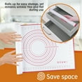 thumbnail image 2 of Cheer Collection Dough Pastry Baking Mat, 16" x 24", 2 of 5