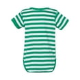 thumbnail image 2 of Rabbit Skins Baby Soft Short-Sleeve Bodysuit (4400) Kelly-White Stripe, 24M, 2 of 4