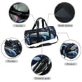 thumbnail image 2 of Whale Durable Duffle Bag: Versatile Weekender, Yoga, Shoe Bag with Interior Zipper Pocket and Large Capacity - Size 17.7 Inches, 2 of 6