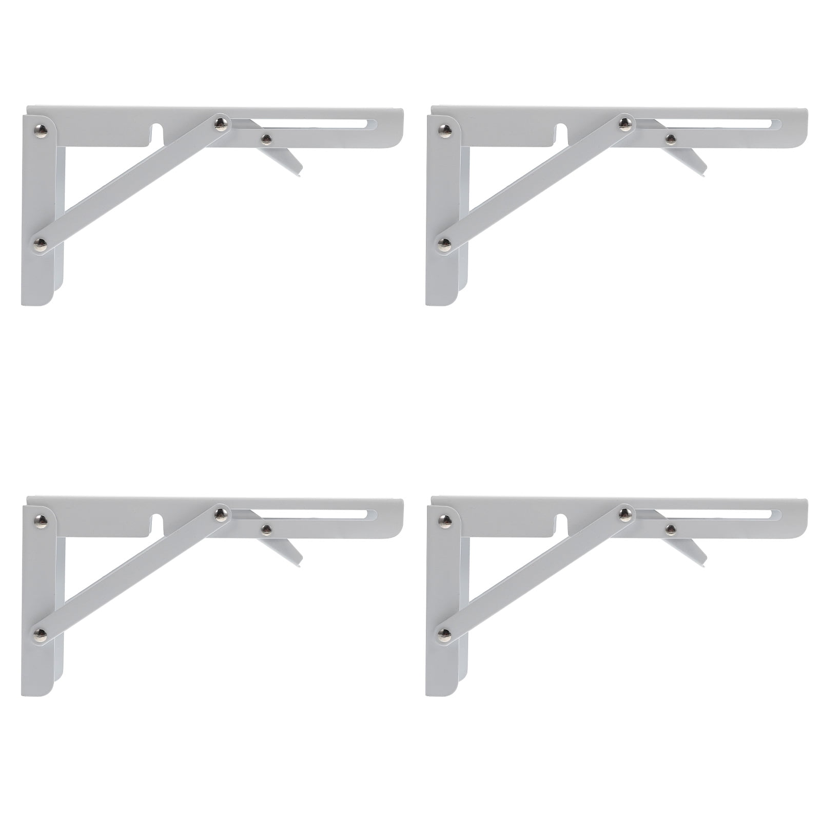 4pcs Folding Shelf Brackets Heavy Duty Shelf Brackets Stainless Steel