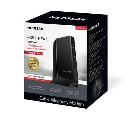 NETGEAR - Nighthawk 32 x 8 DOCSIS 3.1 Voice Cable Modem - Black