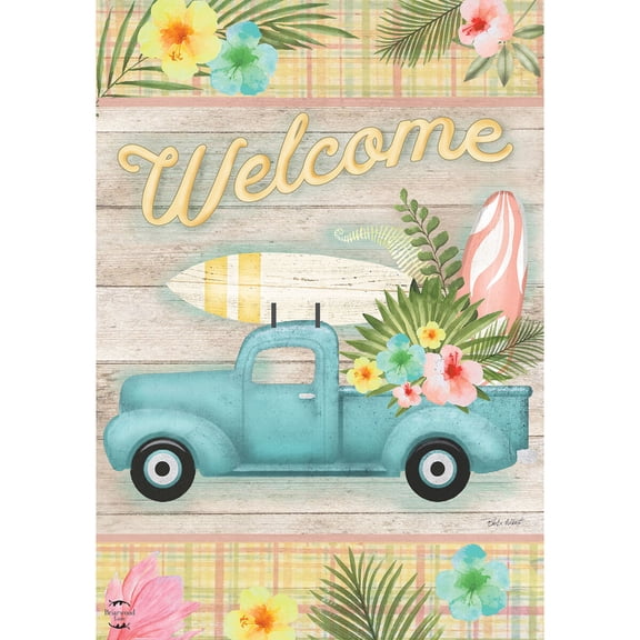 Briarwood Lane Summer Garden Flag 12x18 For Outdoor Tropical Pickup Truck For Summer Garden Flag Flags For Outside