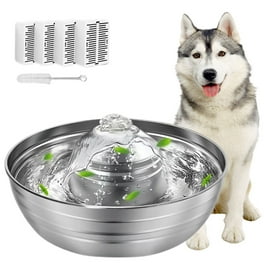 BEBANG Cat Water Fountain Stainless Steel 3.2L 108oz Pet Water Fountain for Cats Dogs Anti Dry Burning 3 Filters Walmart