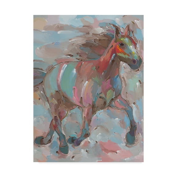 Trademark Fine Art 'Happy Hooves' Canvas Art by Hooshang Khorasani