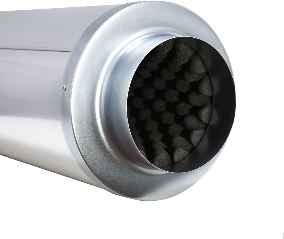 VIVOSUN 4 " 6“ 8‘’ Noise Reducer Silencer for Inline Duct Fan and Carbon Filter 