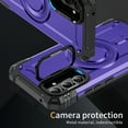 thumbnail image 5 of ELEHOLD for Samsung Galaxy A15 Case, Compatible with Mag safe Accessories, Strong Magnetic Military-Grade Drop Protection Invisible Kickstand Shockproof Protective Phone Case,Purple, 5 of 7