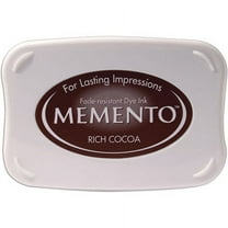 Tsukineko Memento Water-Based Ink Pad for Stamping - Rich Cocoa