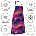 thumbnail image 5 of Goofa Retro Palms Printed Waterproof Apron 33" Chef Aprons for Men Heavy Duty Chemical Work Apron Adjustable Bib Apron, 5 of 9