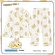 thumbnail image 4 of Ropa de dormir para niños, conjunto de ropa para el hogar similar al algodón de manga larga con cuello para niños y niñas, diseño de dibujos animados, primavera y otoño, 4 of 5