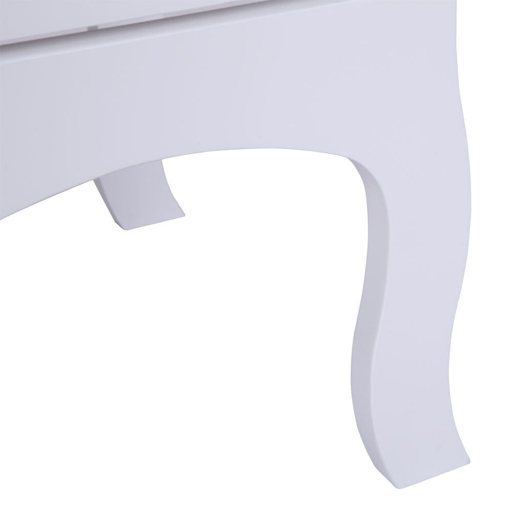 2-Tier Night Table Large Size, White
