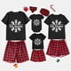 thumbnail image 4 of Pijamas familiares a juego de Navidad, conjunto de pijamas negros de copo de nieve, Feliz Navidad, 4 of 4