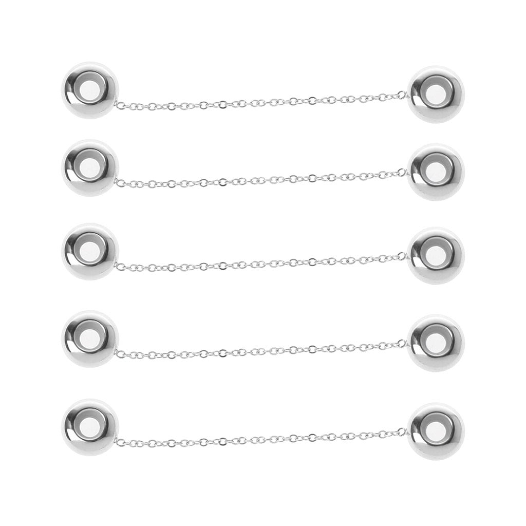 5Pcs Safety Chain Rubber Insert Stopper Spacer Beads For Snake Chain ...
