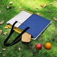 thumbnail image 6 of Blue Geometric Outdoor Picnic Blanket, Foldable Waterproof Beach Mat, Portable Beach Blanket for Beach Camping, Hiking, Family Concerts, 6 of 8