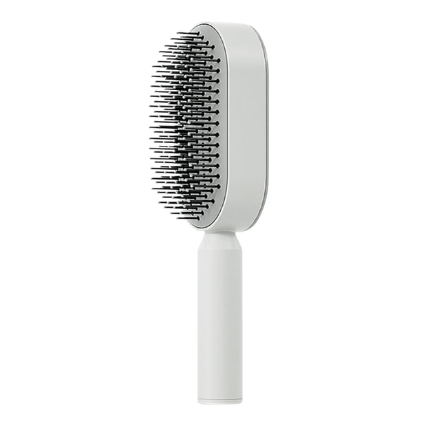 Cepillo de pelo autolimpiable, cepillo de masaje con colchón de aire, peine moldeador, cepillo de pelo autolimpiable para mujeres, ideal para peluquerías.