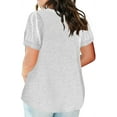 thumbnail image 2 of Eurivicy Women's Plus Size T Shirts Summer Short Sleeve Pullover Tunic Tops, 2 of 3