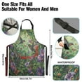 thumbnail image 3 of Kitchen Apron with 2 Pockets Adjustable waterproof Cooking Aprons for Women Men Chef Hummingbirds Dance in Leaves, 3 of 7