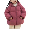 thumbnail image 2 of Spazoro Kids Girls Jackets, WindBreaker Hooded Fall Winter Long Sleeve Warm Coats for Child Girls Boys Pink Size 5 T, 2 of 7