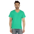 thumbnail image 1 of Inkmeso Men's V-neck Basic Tshirt Short Sleeve Solid Regular Fit Cotton Tee, 1 of 7